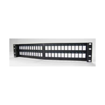 Ortronics 48-PORT PANEL ANGLED UNLOADED, ACPTS CLARITY 6/5E PANEL JACKS PHAPJU48